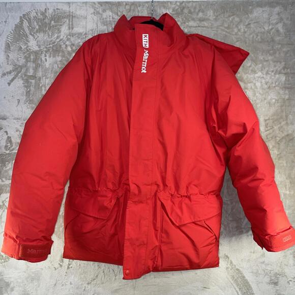 KITH for Marmot Mammoth GORE-TEX 700-fill Parka Jacket Men’s L Red 2022 Release